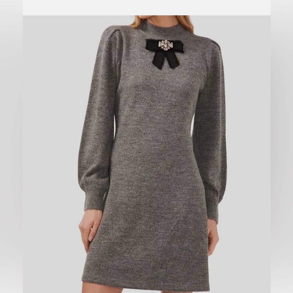Cece embellished bow dress